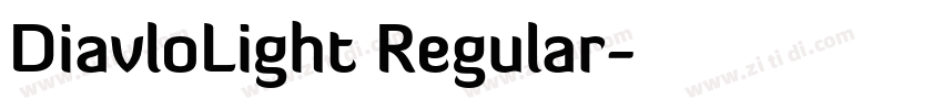 DiavloLight Regular字体转换